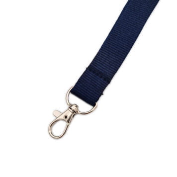 w-prp220mm Lanyard with Safety Breakaway & Trigger Clip (Dark Blue)