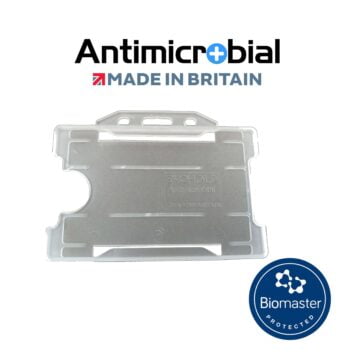 Antimicrobial Clear Rigid Plastic ID Holder