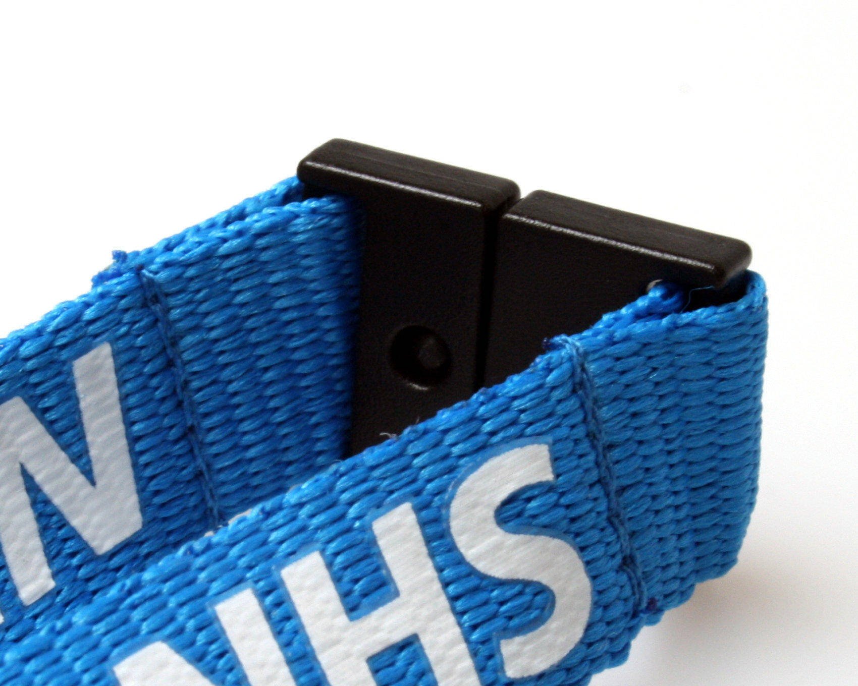 NHS Lanyard Neck Strap With Integrated Badge Reel And Safety Breakaway Mechanism 15mm Wide For Work, Staff, Nurse, Hospitals 100