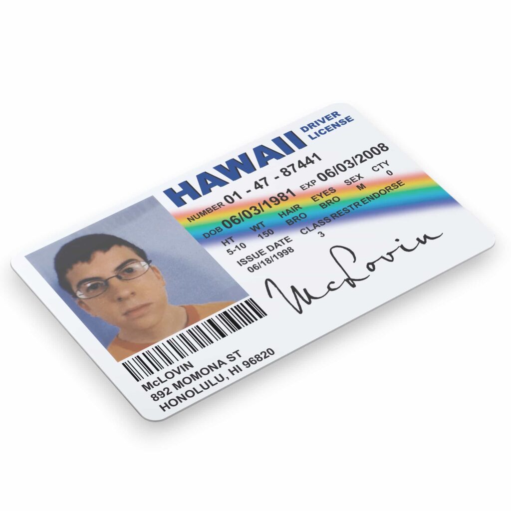 McLovin ID Card Superbad Driving - The Lanyard Shop