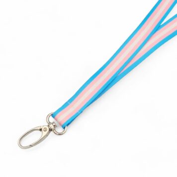 Transgender Flag Lanyard 15mm