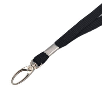 Black Lanyard 10mm Tubular