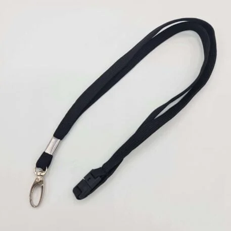 Black Lanyard 10mm Tubular