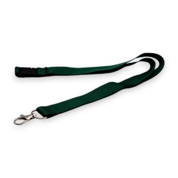 20mm Lanyard with Safety Breakaway & Trigger Clip (Dark Green)