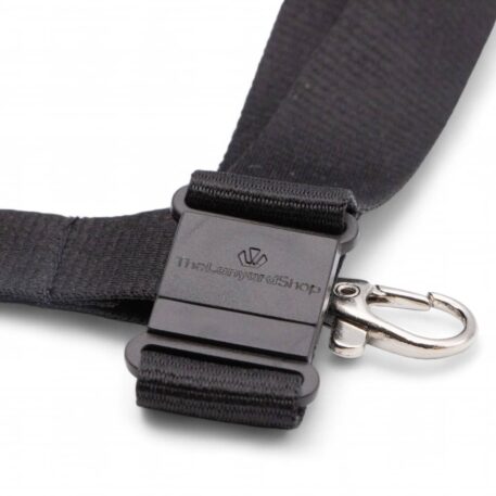 20mm Lanyard with Safety Breakaway & Trigger Clip (Black)