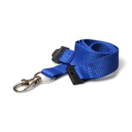 20mm Lanyard with Safety Breakaway & Trigger Clip (Royal Blue)