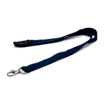 20mm Lanyard with Safety Breakaway & Trigger Clip (Dark Blue)