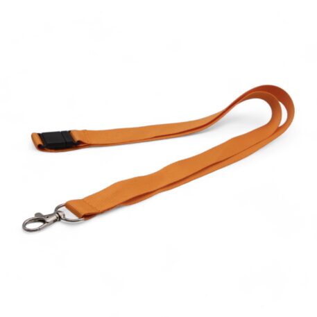 20mm Lanyard with Safety Breakaway & Trigger Clip (Orange)