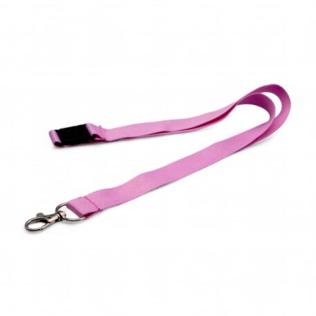 20mm Lanyard with Safety Breakaway & Trigger Clip (Pink)