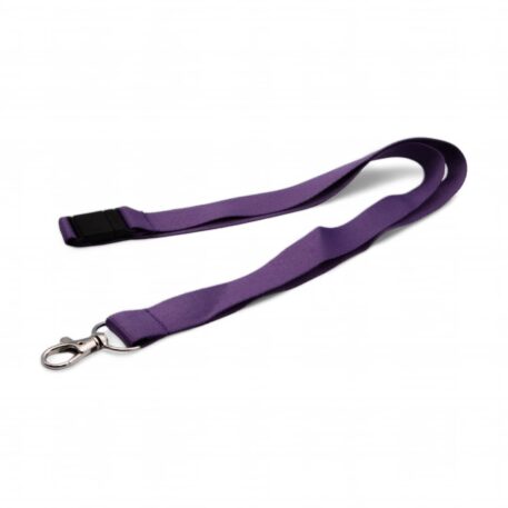 20mm Lanyard with Safety Breakaway & Trigger Clip (Purple)