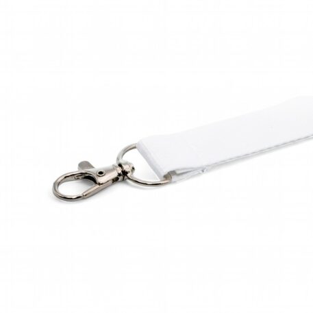 20mm Lanyard with Safety Breakaway & Trigger Clip (White)