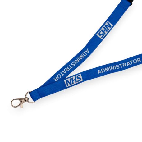 15mm NHS Administrator Lanyard with Double Breakaway & Metal Trigger Clip