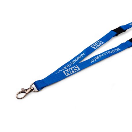 15mm NHS Administrator Lanyard with Double Breakaway & Metal Trigger Clip