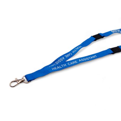 15mm NHS Health Care Assistant Lanyard with Double Breakaway & Metal Trigger Clip