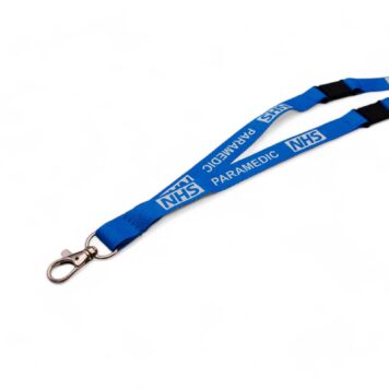 15mm NHS Paramedic Lanyard with Double Breakaway & Metal Trigger Clip