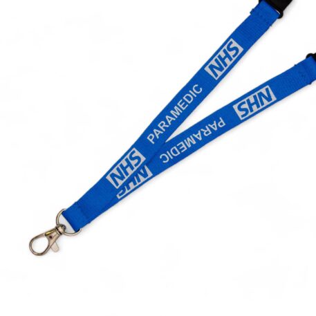 15mm NHS Paramedic Lanyard with Double Breakaway & Metal Trigger Clip