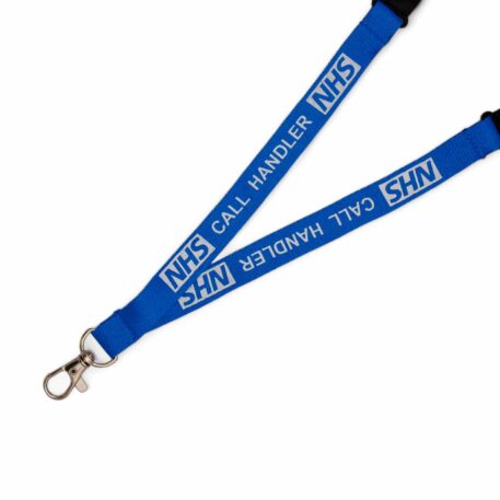 15mm NHS Call Handler Lanyard with Double Breakaway & Metal Trigger Clip