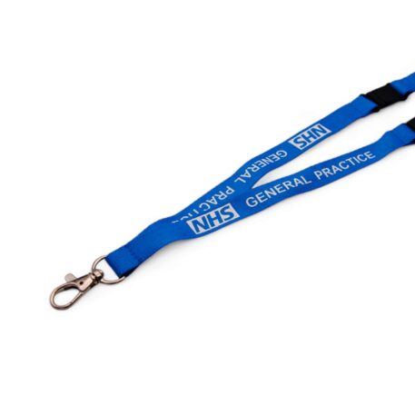 15mm NHS GP Lanyard (General Practice Lanyard) with Double Breakaway & Metal Trigger Clip