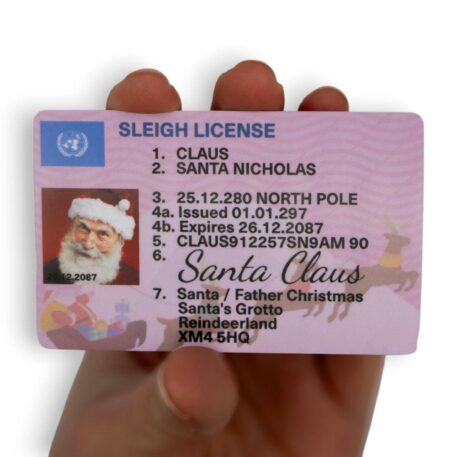 Christmas Novelty Santa Claus ID Card – Sleigh Driving Licence