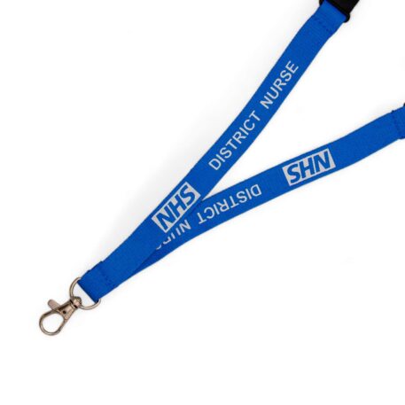 15mm NHS District Nurse Lanyard with Double Breakaway & Metal Trigger Clip