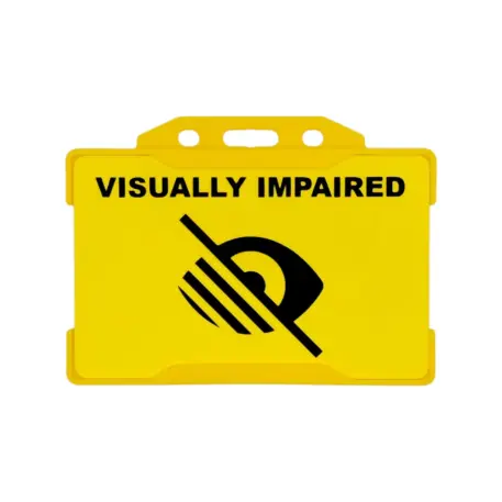 Visually Impaired Badge with Holder